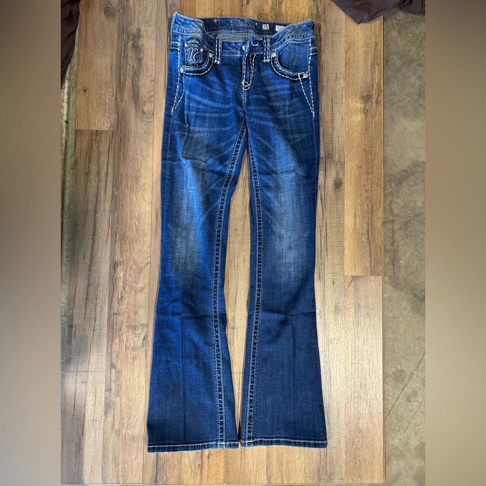 Miss Me Dark Blue Flare Jeans